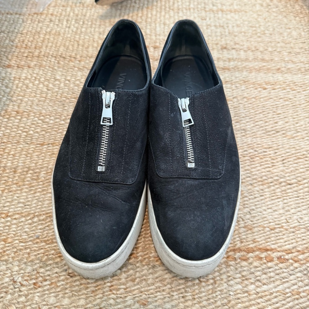 Vince Warner Zip Front Platform Sneakers